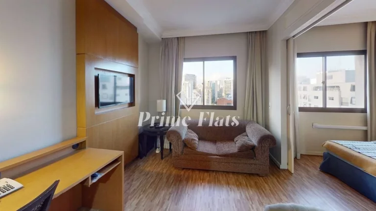 Imagem Flat disponível para venda no The World Executive Flat na Vila Olímpia, com 30m², 1 dormitório e 1 vaga de garagem