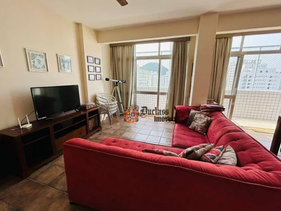 Imagem Apartamento com 4 dormitórios à venda, 136 m² por R$ 585.000 - Pitangueiras - Guarujá/SP