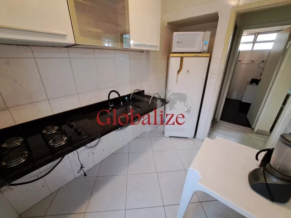 Imagem Apartamento com 60m², 1 quarto, 1 quadra da praia, elevador e portaria por R$420.000,00 na Ponta da Praia em Santos
