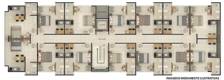 Imagem Flat à venda, 19 m² por R$ 334.997,00 - Intermares - Cabedelo/PB