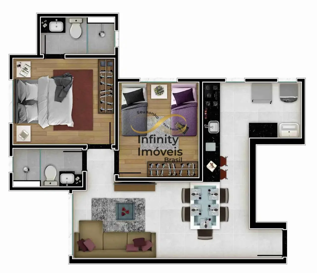 Imagem PLACE CAIÇARA - Apartamento à venda no bairro Alto Caiçaras - Belo Horizonte/MG