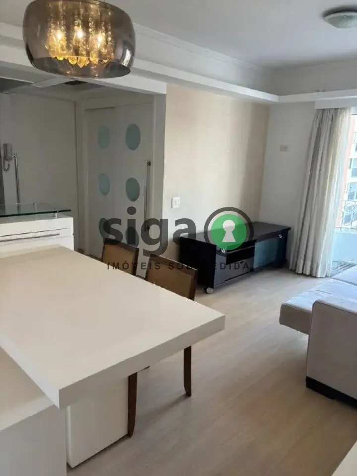 Imagem Apartamento mobiliado no coração do Itaim - 50 m², 1 dormitório, 1 vaga - São Paulo/SP