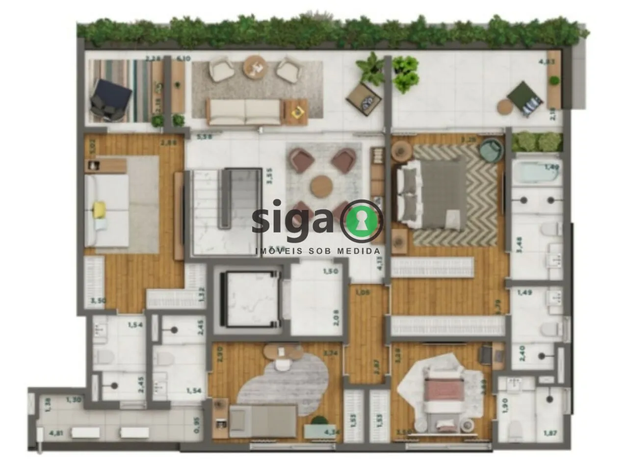 Imagem Cobertura Duplex para venda na Vila Nova Conceição 04 suítes, São Paulo - SP