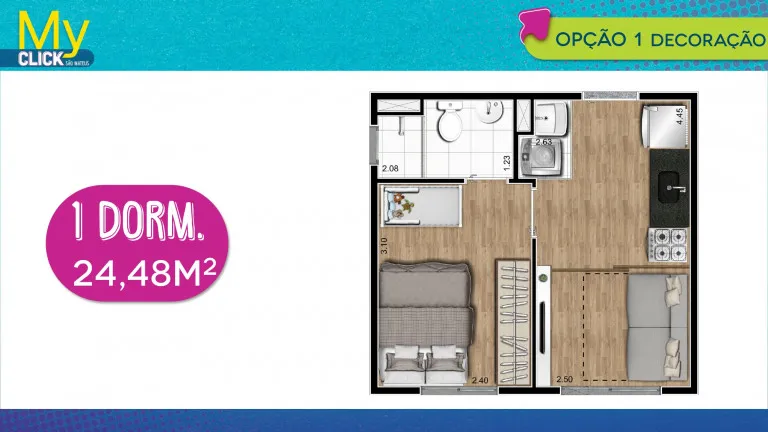 Imagem Apartamento com 1 Quarto à Venda, 24 m² em Cidade Satélite Santa Bárbara - São Paulo