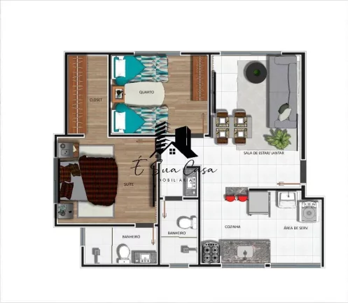 Imagem Apartamento à venda 2 quartos Cabral Contagem MG