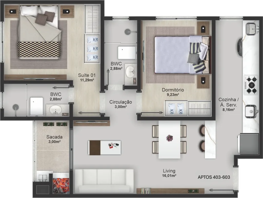 Imagem APARTAMENTO RESIDENCIAL em Balneário Camboriú - SC, Centro