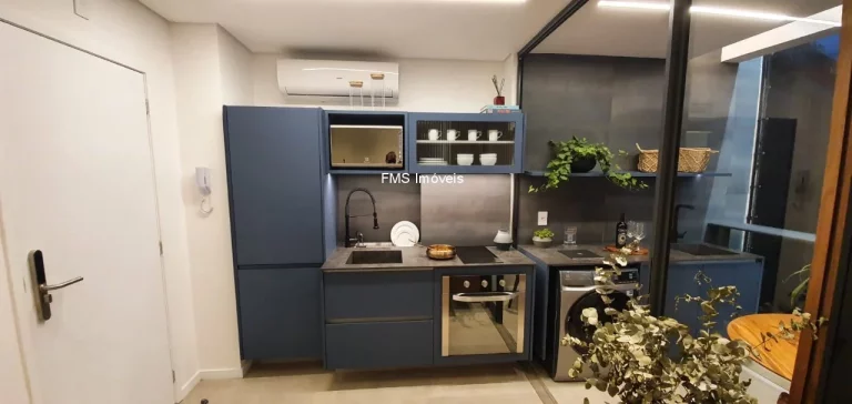 Imagem Apartamento para locação em Pinheiros, com 1 quarto, 1 banheiro, 1 vaga de garagem, 46m² de área.