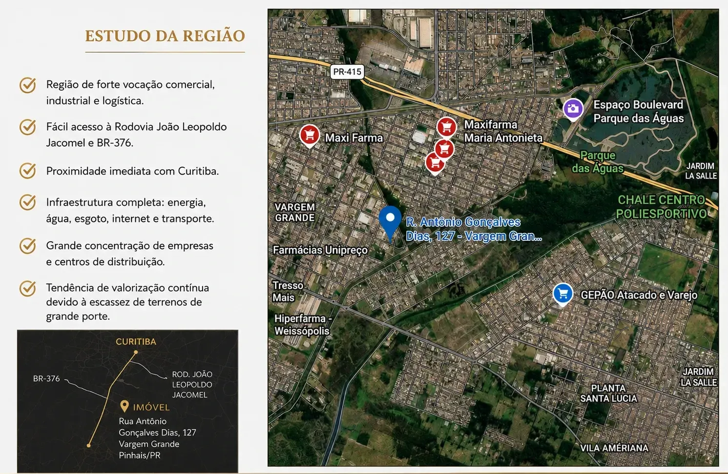 Imagem Terreno à Venda, 2.000 m² em Vargem Grande - Pinhais