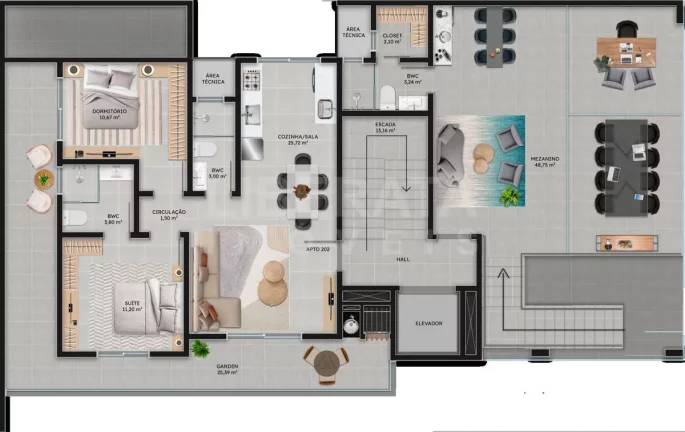Imagem Residencial Villa Mares na Meia Praia, Navegantes, SC