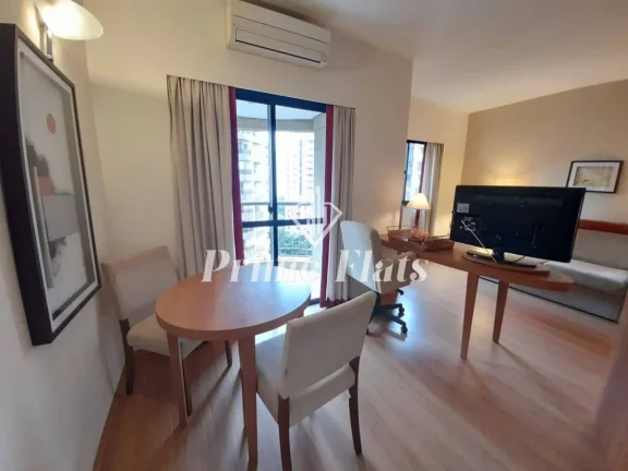 Imagem Flat disponível para locação no Clarion Faria Lima, com 54m², 2 dormitórios e 2 vagas