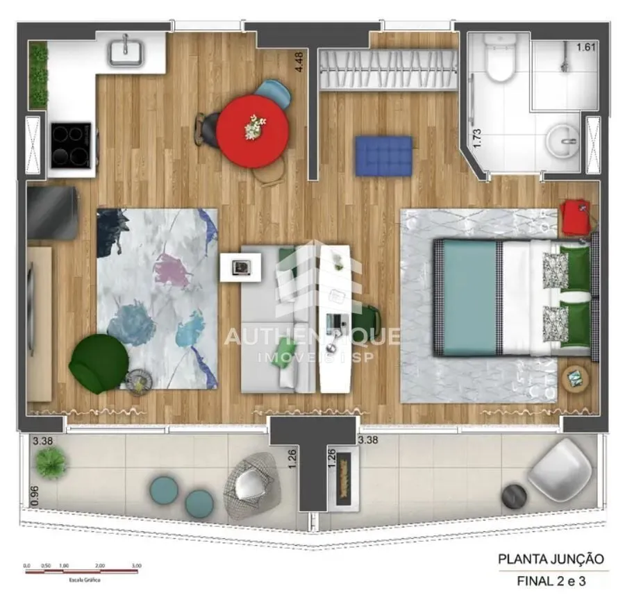 Imagem Setin Downtown Estação da Luz - Apartamento à venda no bairro Centro - São Paulo/SP, Zona Central