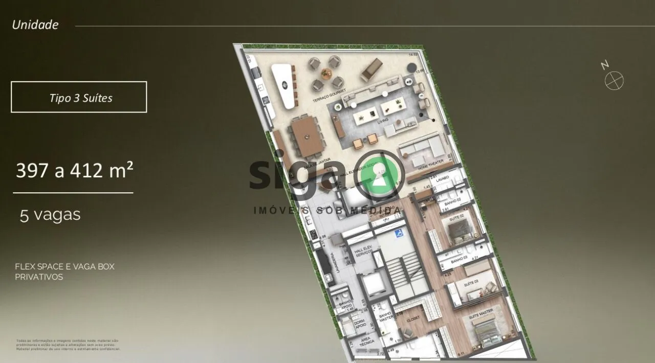Imagem Apartamento para venda na Vila Nova Conceição 04 suítes, São Paulo - SP