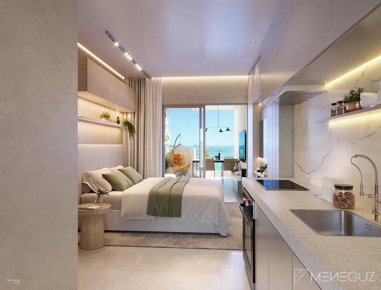 Imagem Apartamento 3 quartos a venda de frente total mar, parcelado direto
