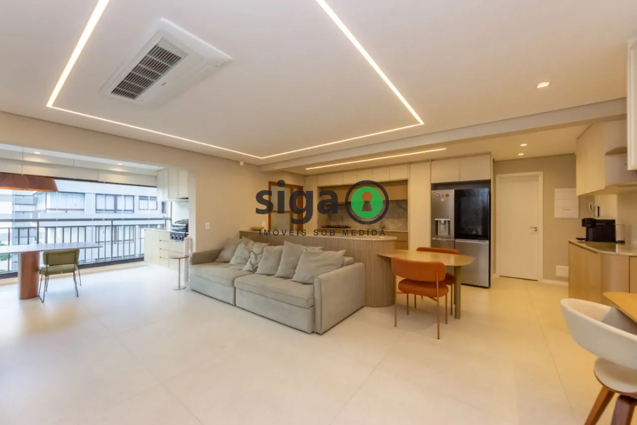 Imagem Apartamento no Brooklin, 149m², 3 suítes, varanda gourmet, 2 vagas, alto padrão, pronto
