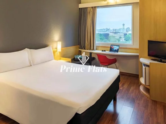 Imagem Flat disponível para venda no Íbis Santo André, com 17m², 1 dormitório e 1 vaga