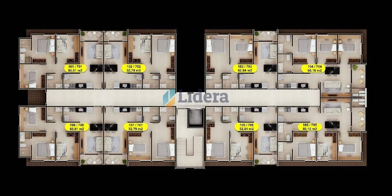 Imagem Apto - 3 Quartos - 1 Suíte - 60,81 m² - Poço, Cabedelo/PB