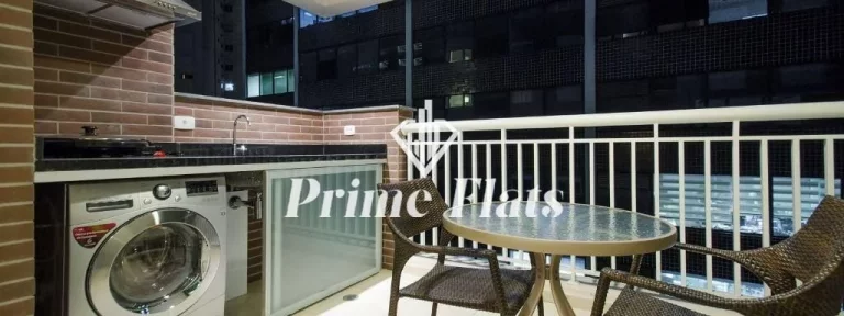 Imagem Flat disponível para locação no Estanconfor Villa Olímpia, com 133m², 2 dormitórios e 2 vagas de garagem
