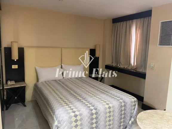 Imagem Flat disponível para venda no Transamérica Prime International Plaza, com 29m², 1 dormitório e 1 vaga