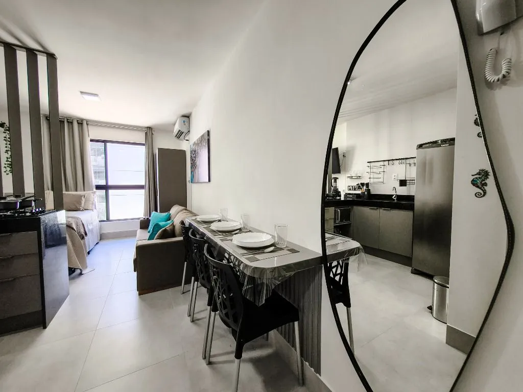 Imagem Flat mobiliado de 21 m² em Intermares, com piscina, churrasqueira, vaga e segurança 24h, a 5 min da região do Jacaré.