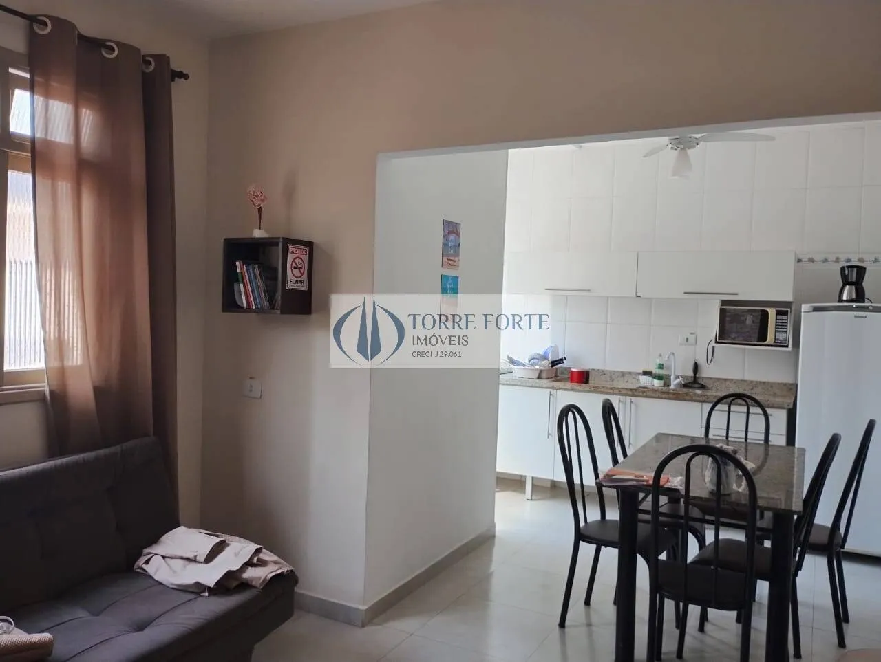 Imagem Lindo apartamento no Guarujá, Praia Das Astúrias 40 m²
