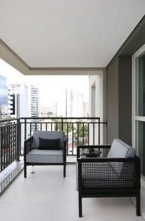 Imagem Apartamento para locação na Cidade Monções: 1 quarto, 1 sala, 2 banheiros, 1 vaga de garagem e 63m²!