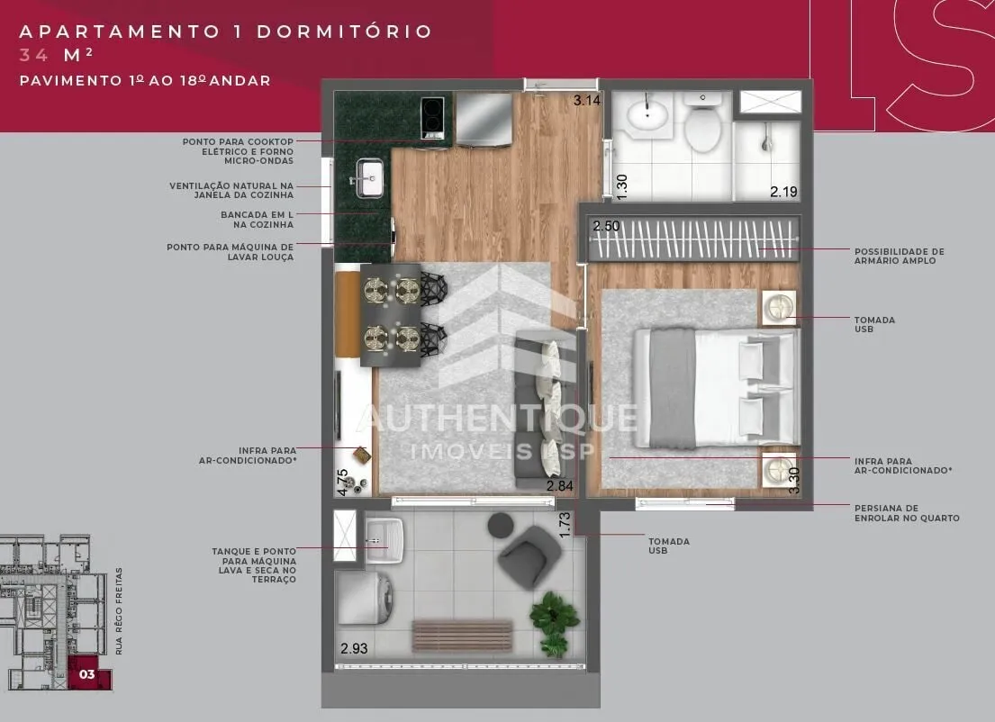 Imagem Is Vila Buarque - Apartamento à venda no bairro República - São Paulo/SP, Zona Central