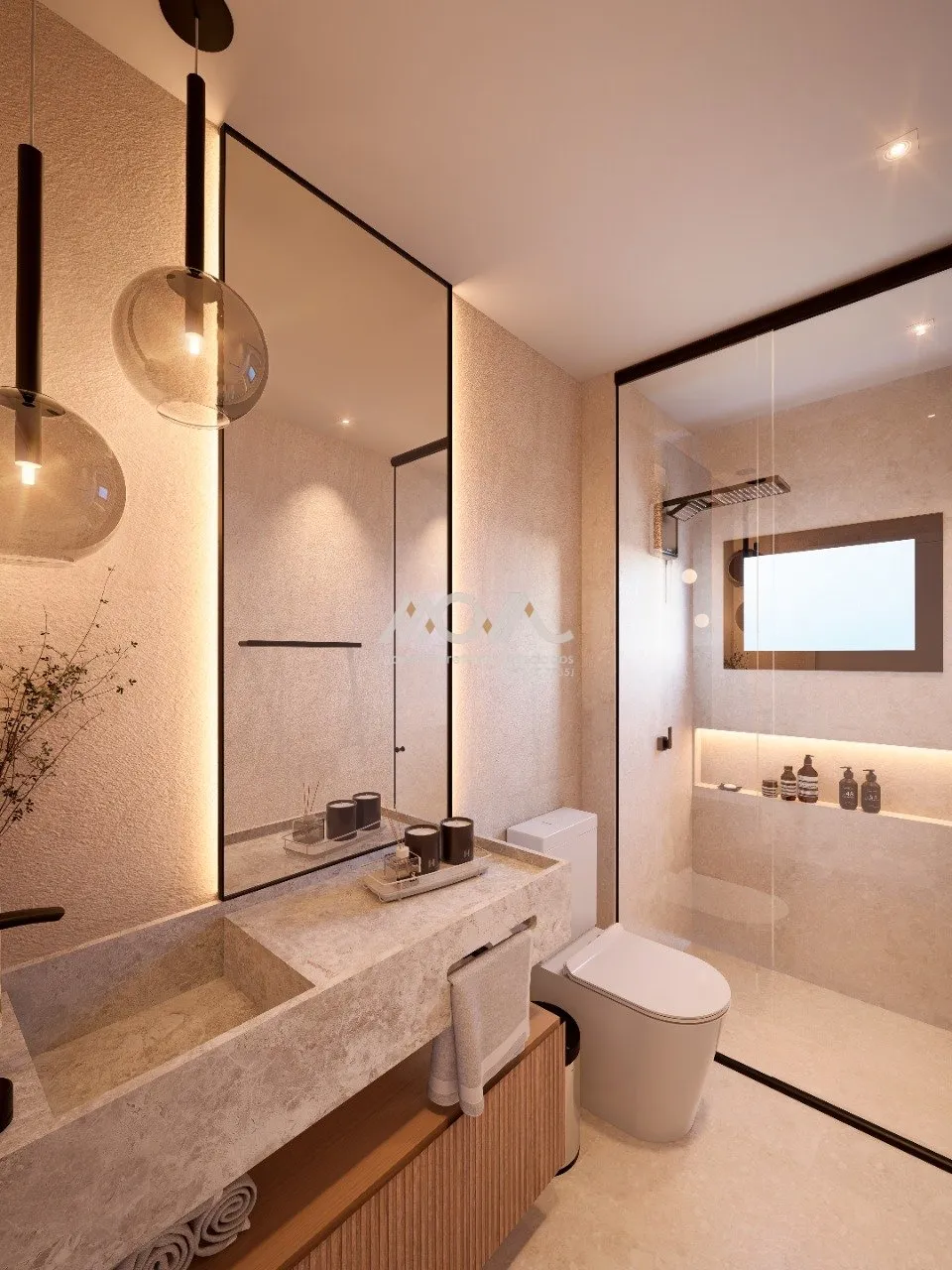 Imagem UNIK Apartamento 103 Garden 
Área interna 124,49 m
Área descoberta 43,58 m²
Área privativa total...