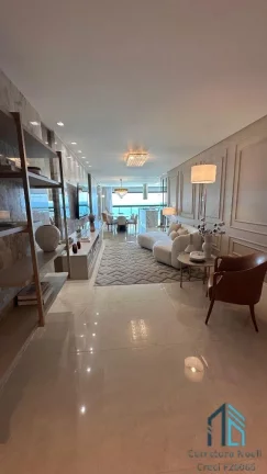 Imagem Apartamento Frente Mar, Semi mobiliado, 04 suítes, 04 vagas, Meia Praia em Itapema - SC