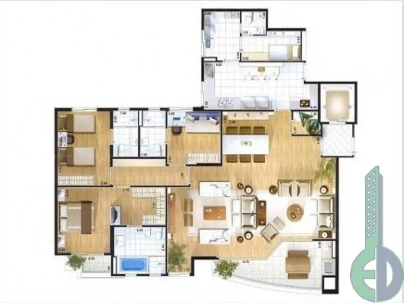 Imagem Condomínio Edifício Unique São Caetano, apartamento à venda com 4 quartos em Caetano São Caetano do Sul SP