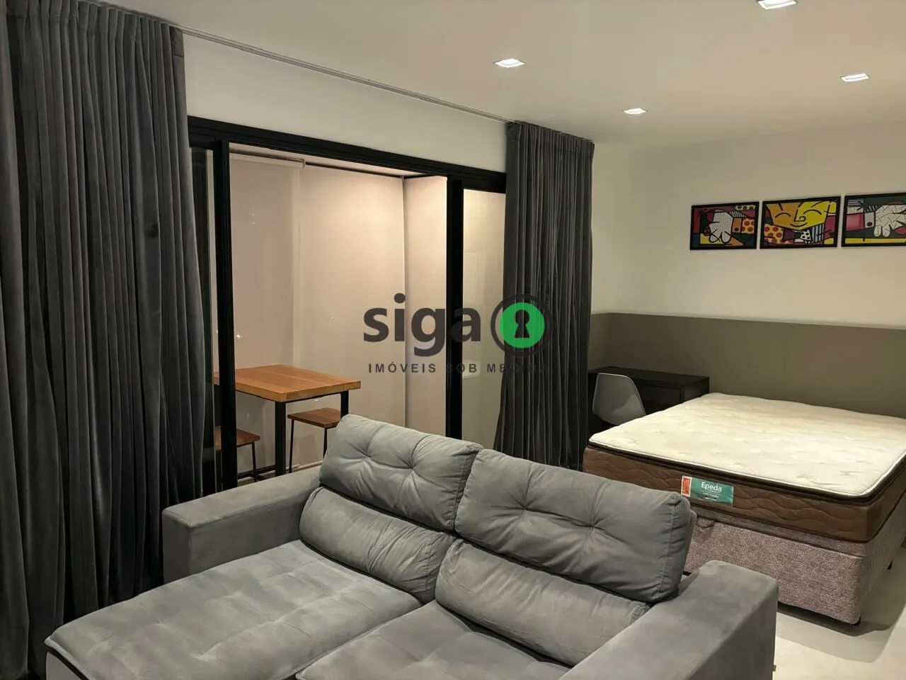 Imagem Apartamento de 38 metros 1 dormitório 1 vaga para locação no Campo Belo
