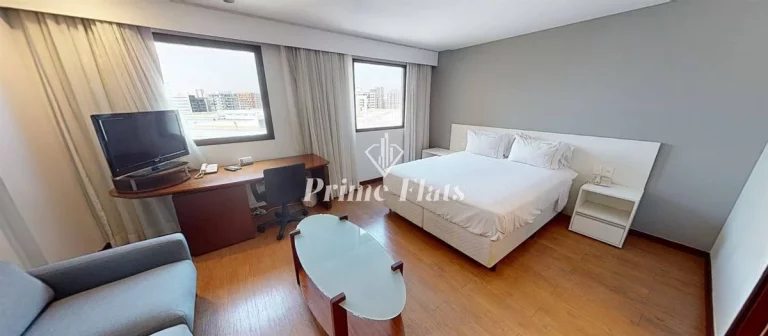 Imagem Flat disponível para locação no Wyndham Ibirapuera, com 27m², 1 dormitório e 1 vaga