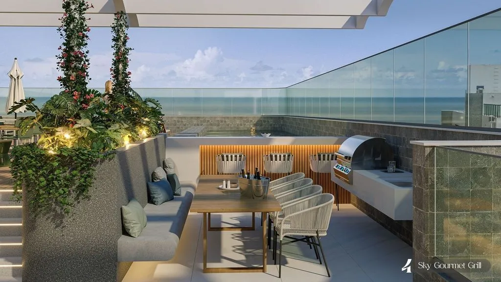 Imagem Flat 18 m² a 100m da praia, vista mar, lazer completo e localização premium em Jardim Oceania, João Pessoa.