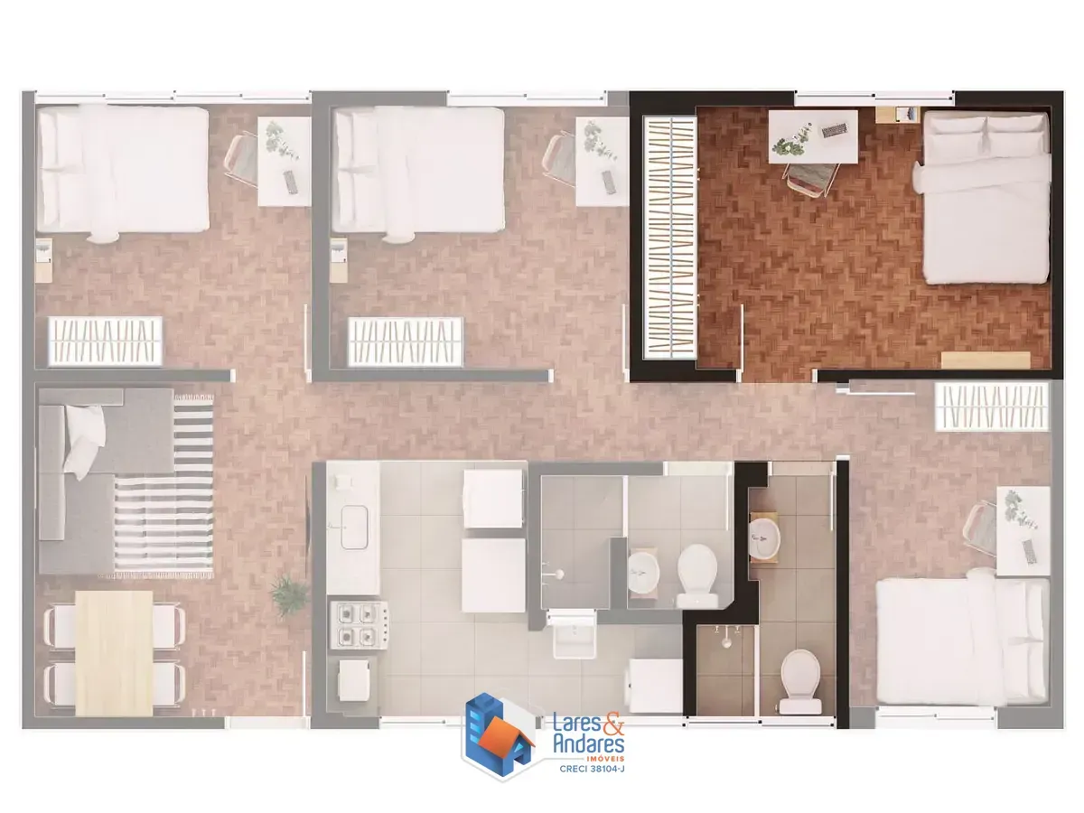 Imagem Apartamento para venda em Bela Vista com 4 quartos, 110m²