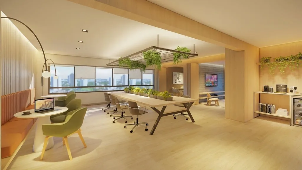 Imagem Com um conceito contemporâneo, o projeto arquitetônico do Walk Bittencourt combina design e requin...