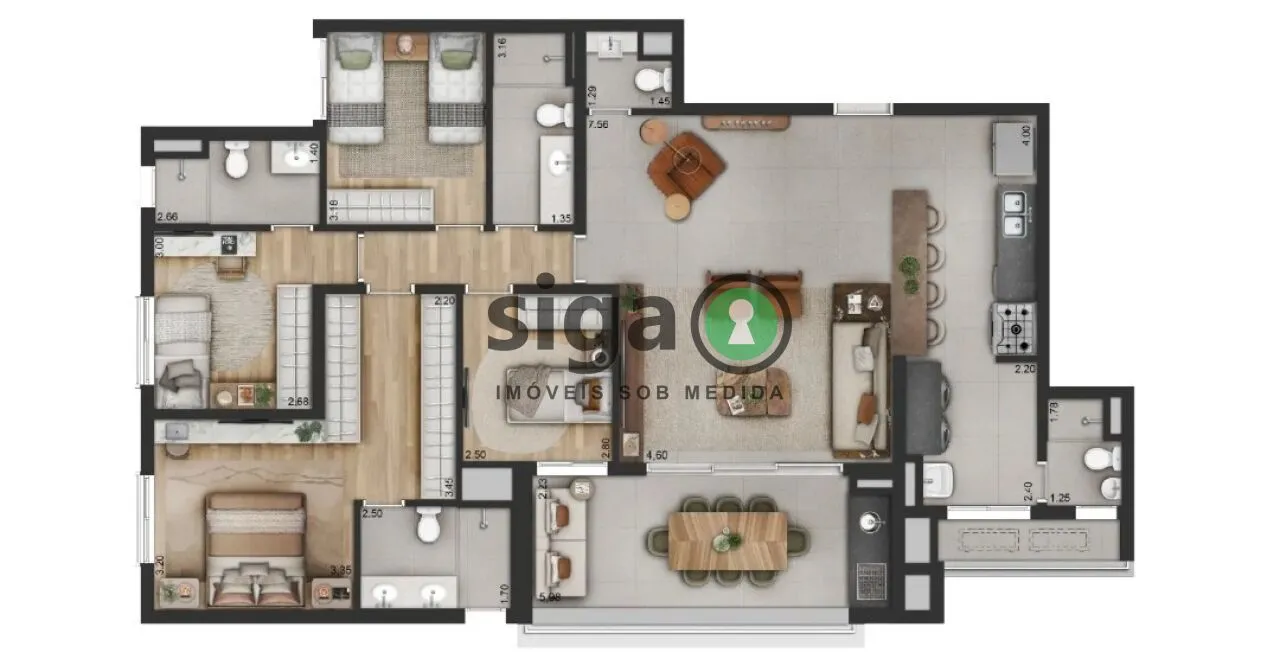 Imagem Apartamento para venda em Moema 04 dormitórios. São Paulo - SP