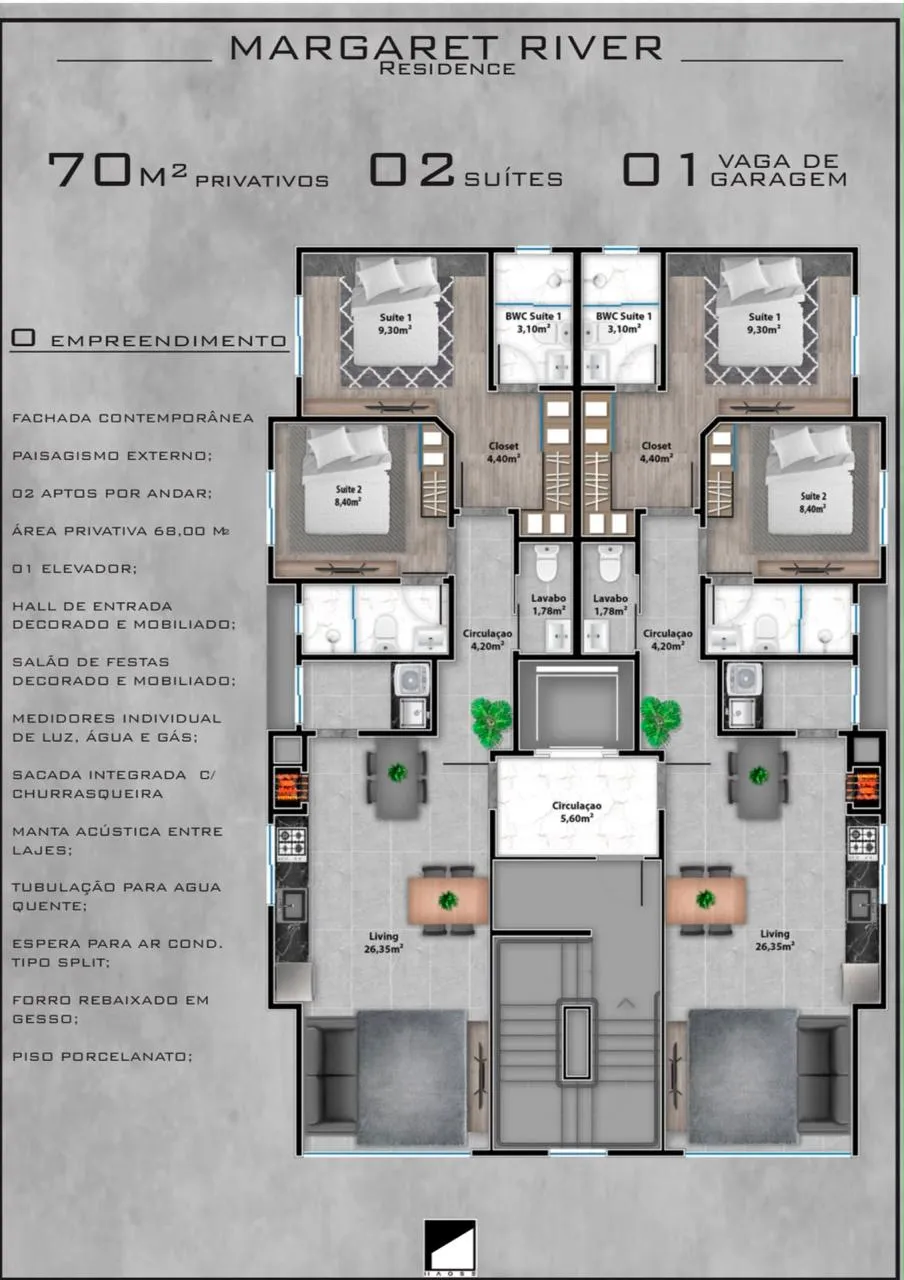 Imagem Apartamento à venda com 70m2 por R$ 650.000,00