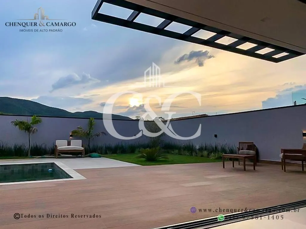 Imagem Casa à venda no Brisas Jundiaí, 265m², 4 suítes com varanda, piscina com SPA e vista Serra