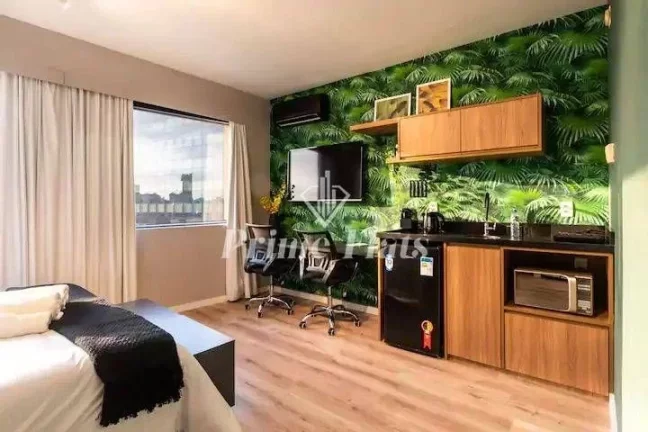 Imagem Flat disponível para venda no Quality Faria Lima, com 28m², 1 dormitório e 1 vaga de garagem