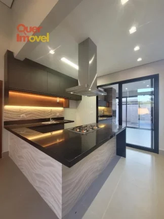 Imagem Casa em condomínio de luxo no Quinta da Primavera, Ribeirão Preto-SP 3 quartos, 3 suítes, 2 salas, 4 banheiros, 4 vagas 155 m² Visite agora! Quer Imóvel Negócios Imobiliários.