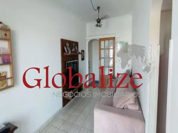Imagem Apartamento com 2 quartos, 1 banheiro, vaga de garagem e portaria eletrônica na Encruzilhada em Santos R$ 400.000,00