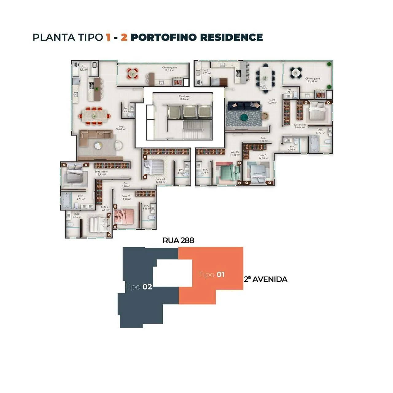 Imagem Apartamento com vista para o mar à venda com 142m2 por R$ 2.100.000,00