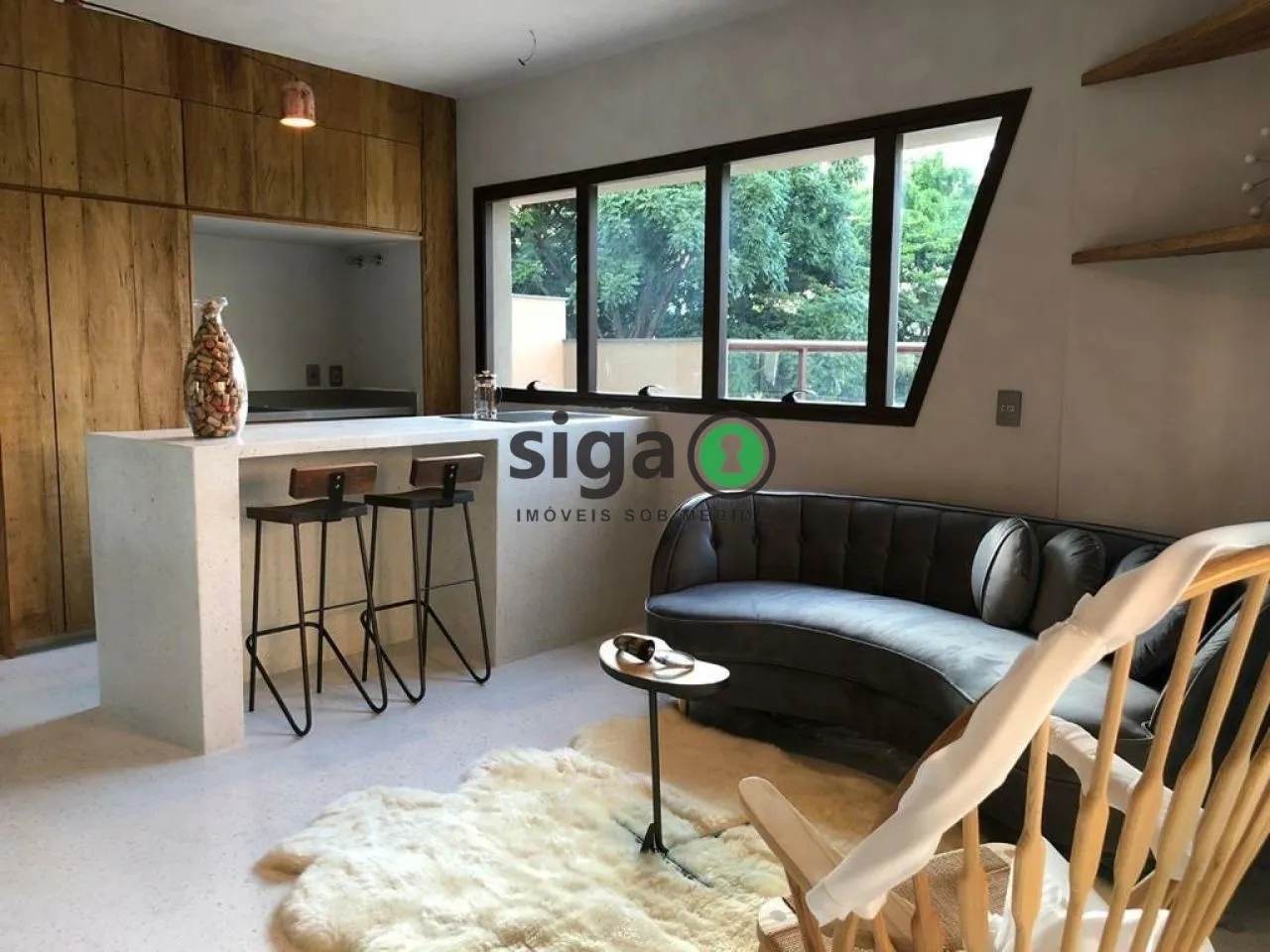 Imagem Apartamento para alugar na Vila Olímpia - 1 vaga, 1 quarto, 99m²