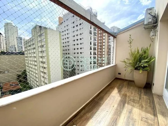 Imagem Cobertura reformada em Higienópolis. São 115m² de área privativa, 2 dormitórios ( 1 suíte) e 1...
