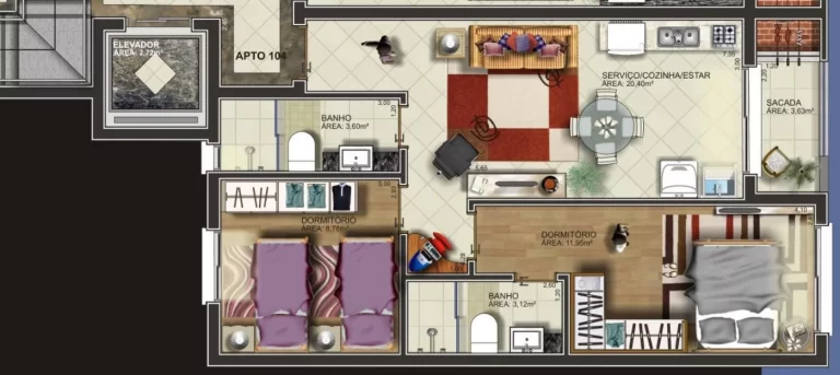 Imagem Apartamento 2 quartos sendo 1 suíte para venda no bairro Sagrada Família em Caxias do Sul