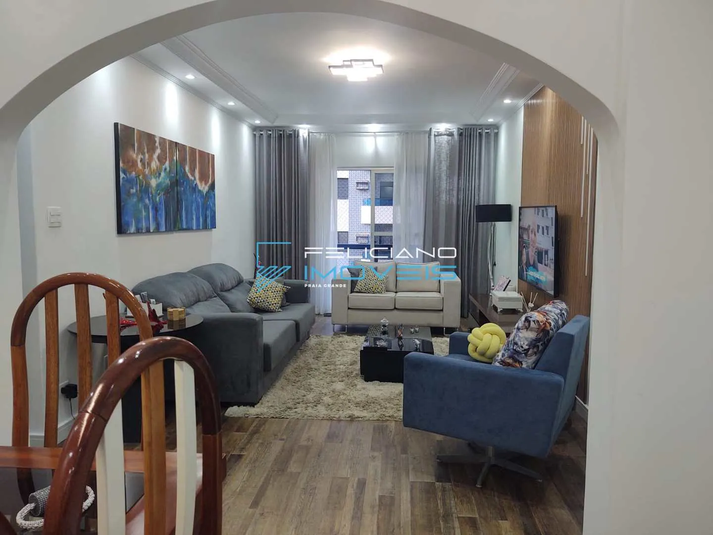 Imagem Apartamento com 3 quartos, Ocian, Praia Grande - R$ 658 mil, Cod: 5683