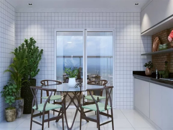 Imagem Apartamento com 2 dormitórios à venda, 73 m² por R$ 597.000,00 - Guilhermina - Praia Grande/SP