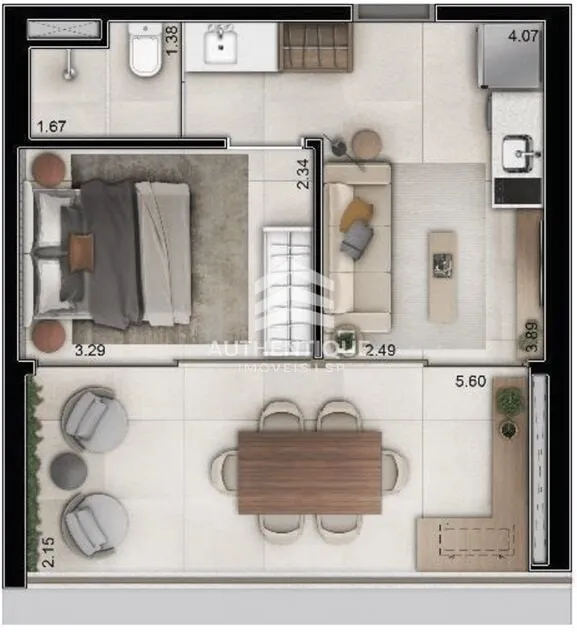 Imagem HELBOR OPEN MIND - Apartamento à venda no bairro Chácara Santo Antônio - São Paulo/SP, Zona Sul