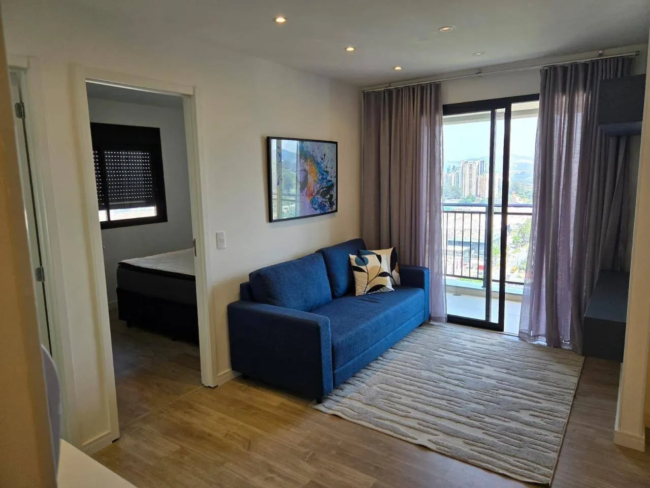 Foto do imóvel Apartamento Novo e Mobiliado no Tamboré - 2 Quartos e Varanda em TAMBORÉ, BARUERI - SP