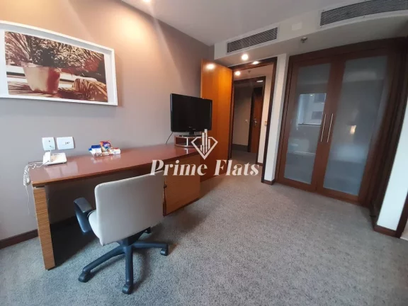 Imagem Flat disponível para locação no Wyndham Ibirapuera II, com 45m², 2 dormitórios e 1 vaga