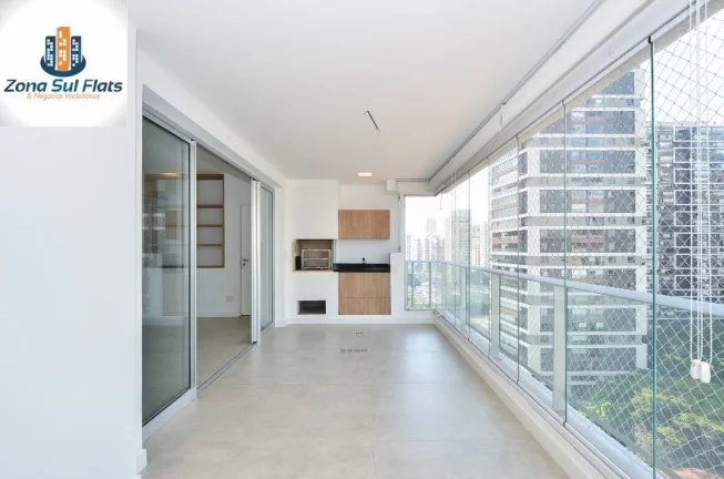 Imagem Apartamento à Venda No Brooklin Com 2 Dormitórios Sendo 1 Suíte e 2 Vagas - Varanda Gourmet